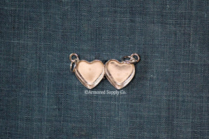 Double Loop Double Heart Bezel Pendant Blank Mounting Silver (Copy)