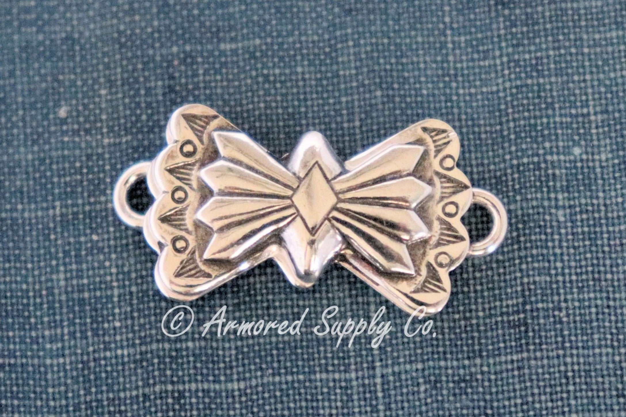 Sterling Silver Small Butterfly Concho Connector