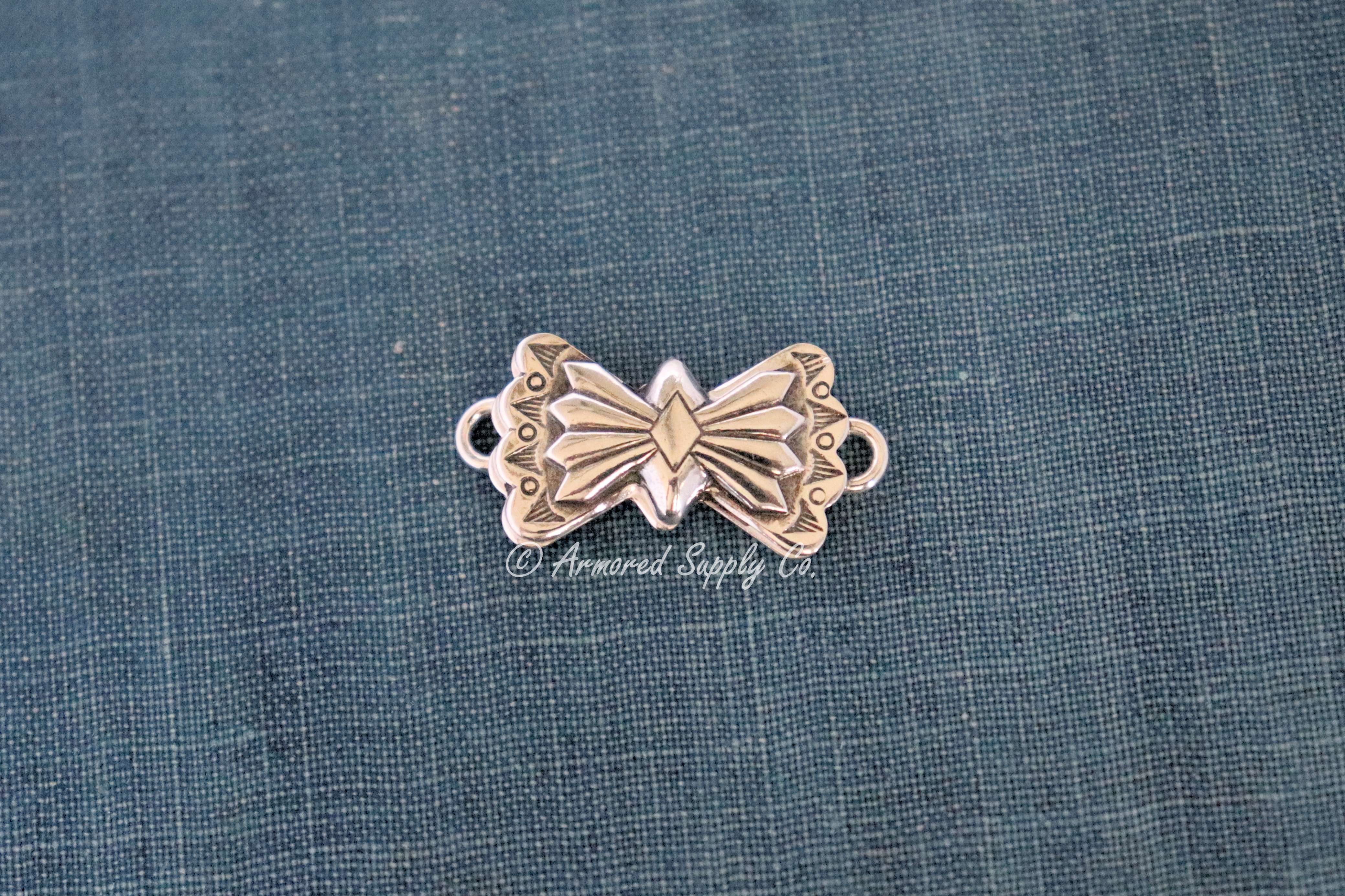 Sterling Silver Small Butterfly Concho Connector