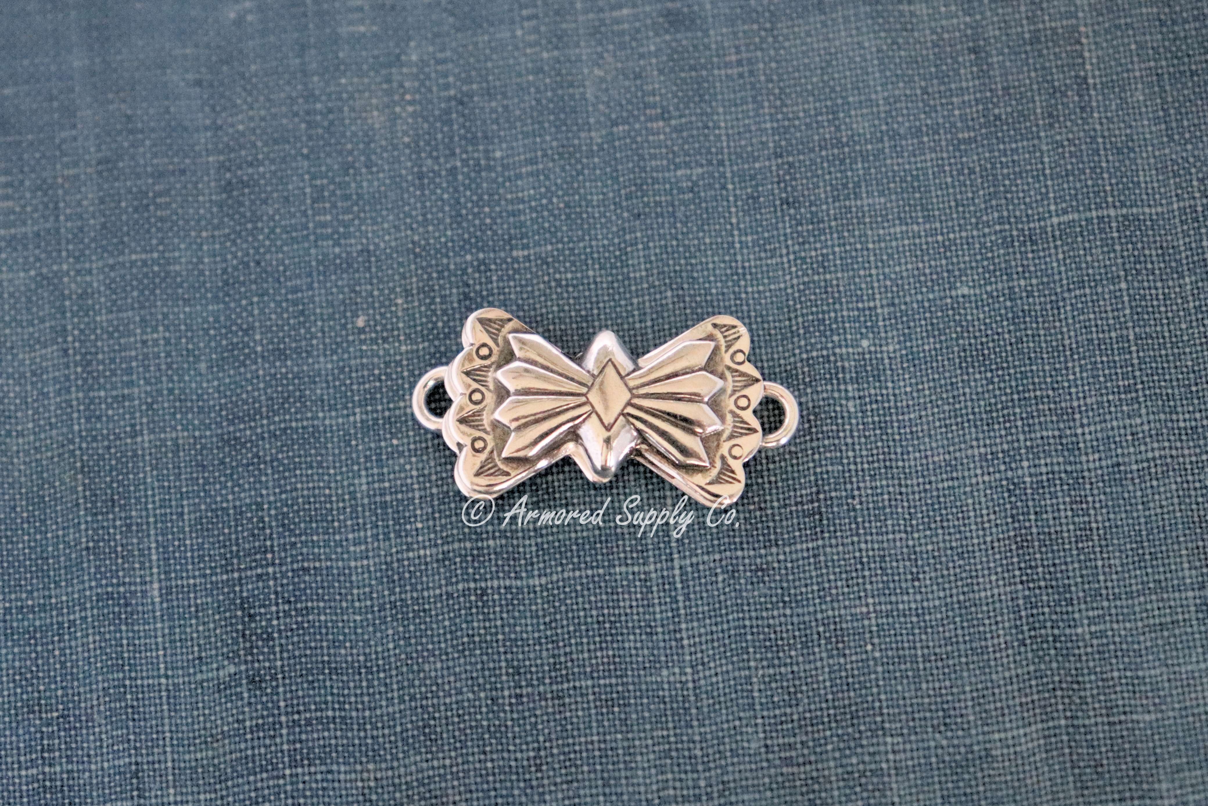 Sterling Silver Small Butterfly Concho Connector