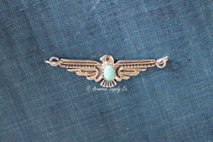 Sterling Silver Thunderbird Bezel cup Charm #2