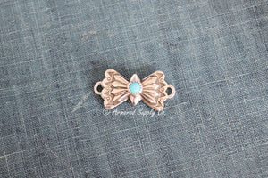 Sterling Silver Small Butterfly Concho Connector #2