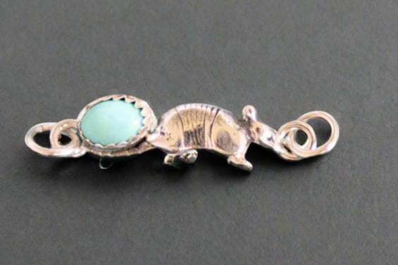 Sterling Silver Armadillo Bezel cup Connector #2