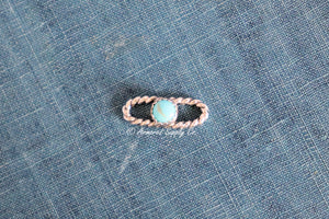 Sterling Silver Oval Rope Connector Bezel cup Connector