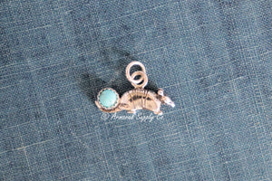 Sterling Silver Armadillo Bezel cup Charm #1