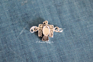 Sterling Silver Thunderbird Bezel cup Charm #5