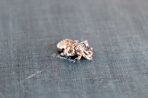 Sterling Silver Horned Toad Bezel cup Charm #2