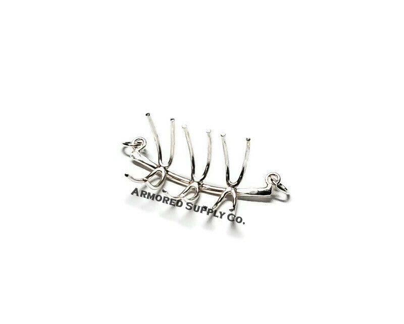 Triple Claw Prong Bar Pendant Blank