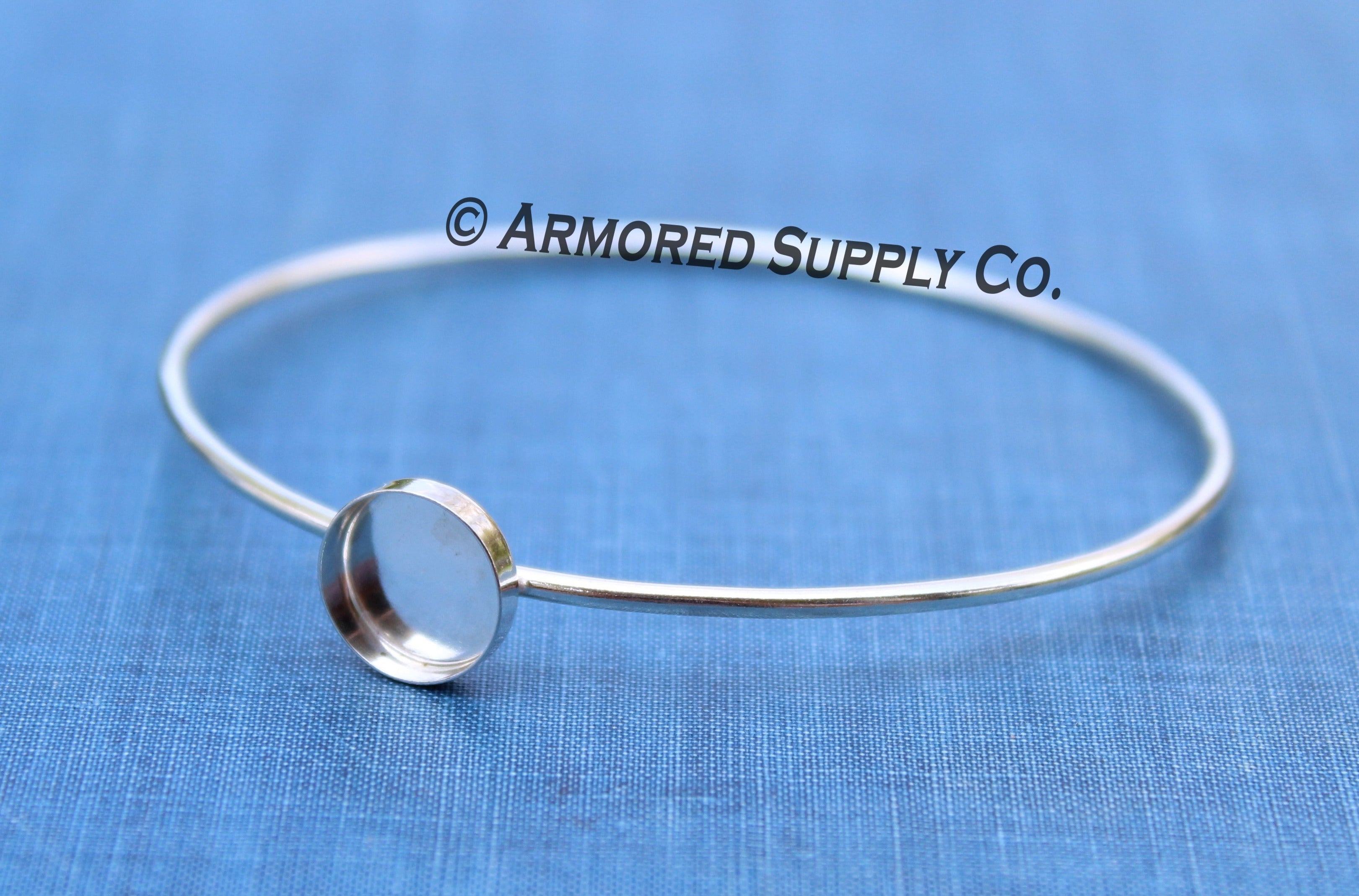 Silver Bezel Bracelet Blank Setting – Armored Supply Co.