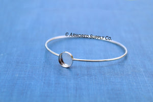 Silver Bezel Bracelet Blank Setting