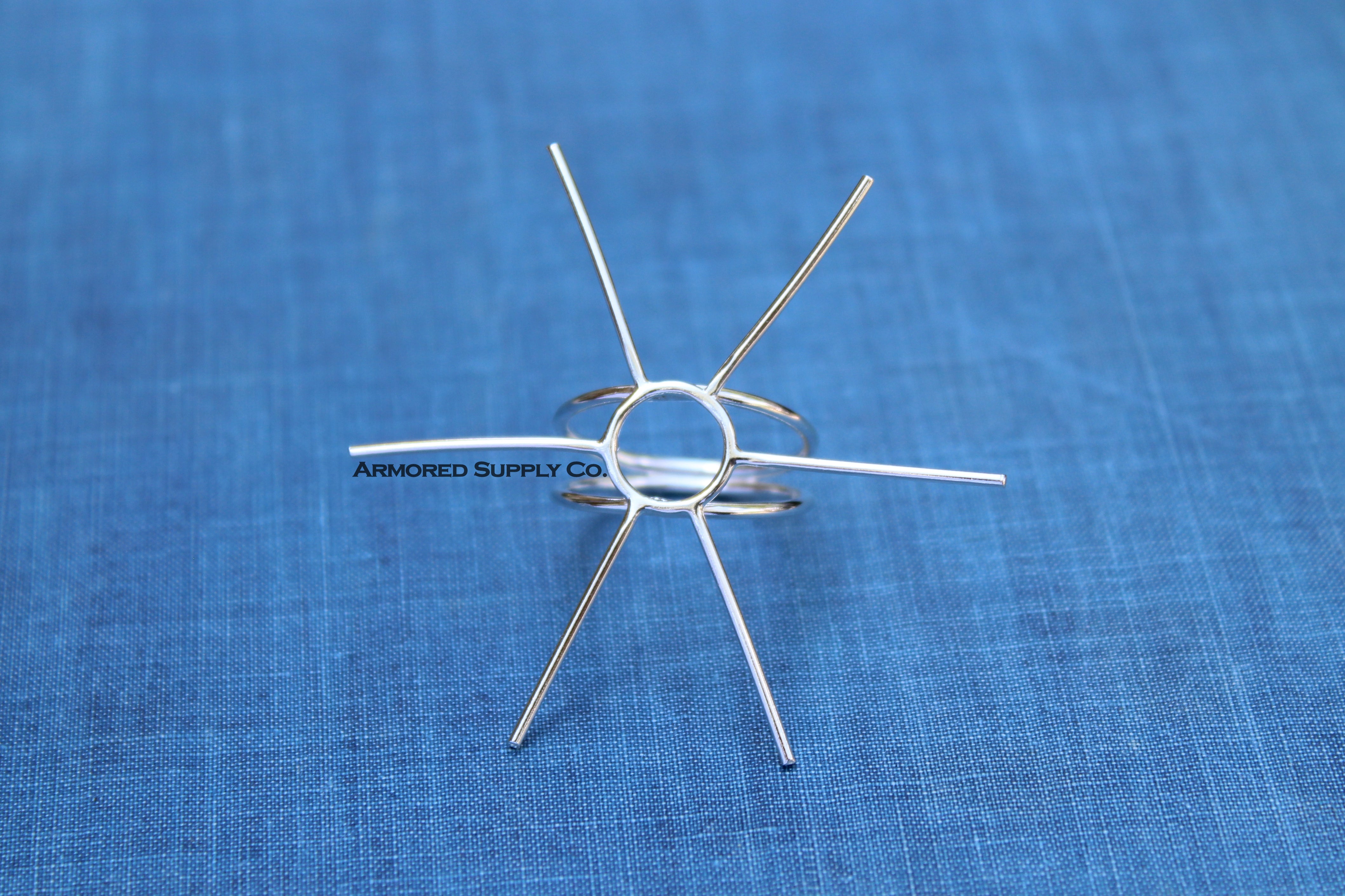 Double Band Freeform Claw 6-Prong Raw Stone Ring Blank Setting