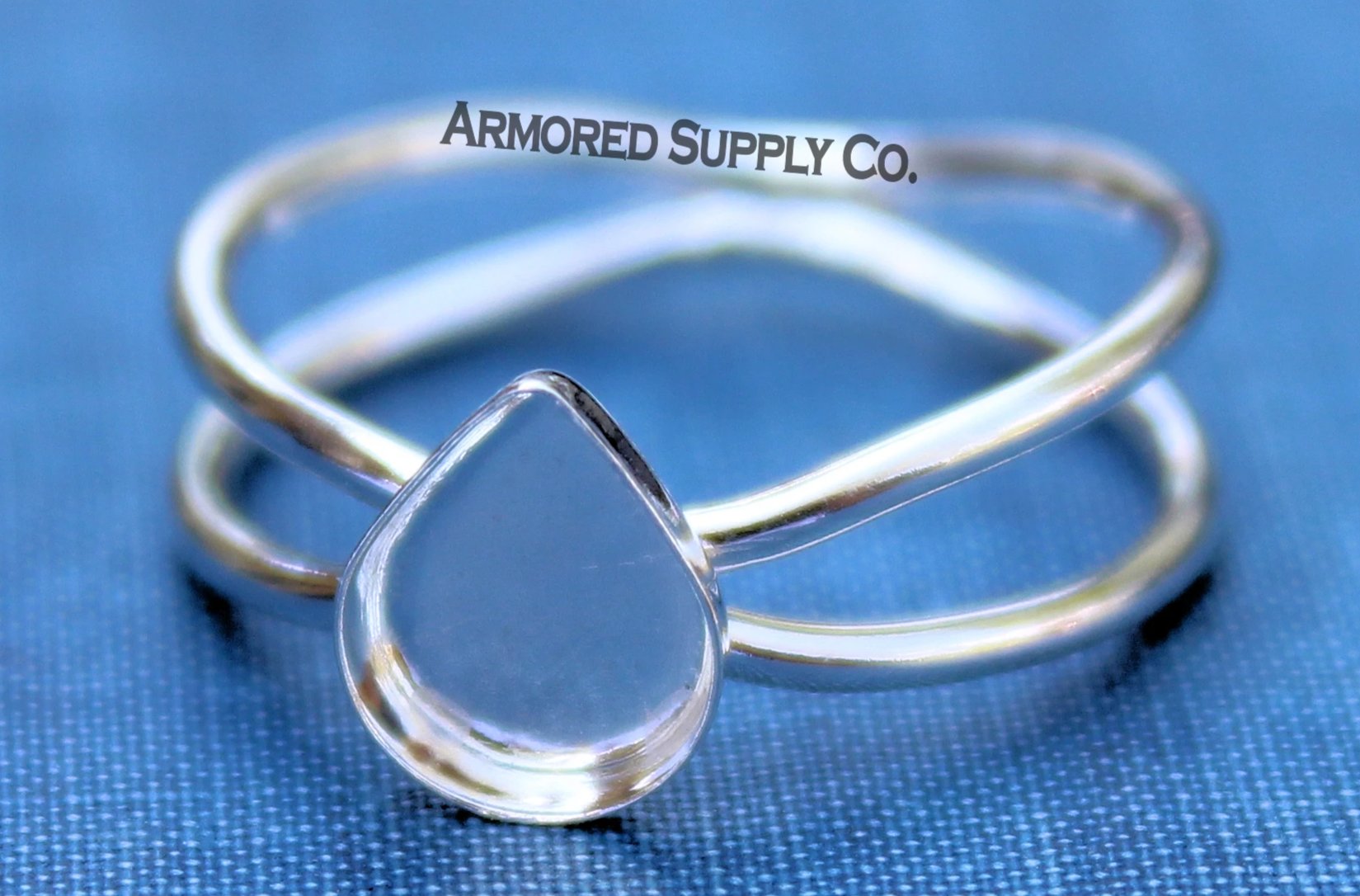 Galaxy Plain Pear Cup Ring blank Setting