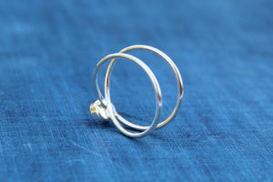 Infinity Wrapped Bezel Round Cup Ring blank setting