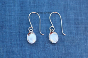 Oval Plain Bezel Cup French Wire Earring Blanks