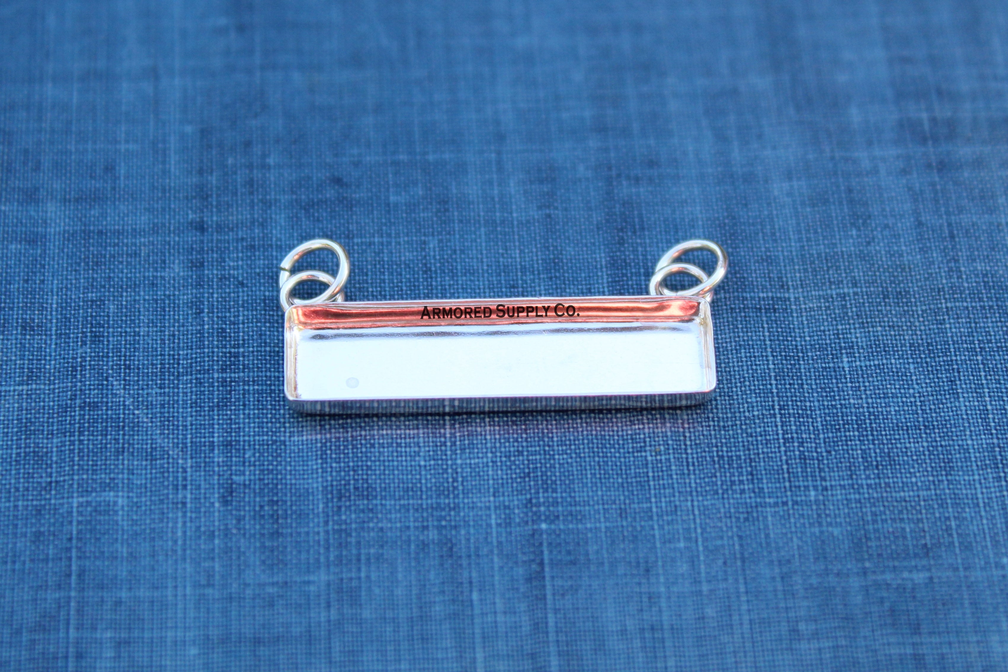 28x7mm Rectangle Bezel Double Bail Pendant Blank Mounting