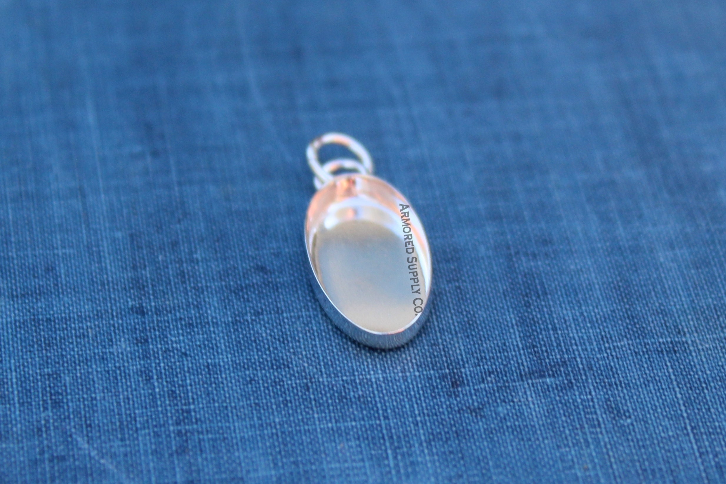 18x9mm Oval Bezel Pendant Blank Mounting