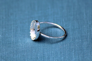 12x10mm Oval Serrated Bezel Cup Ring blank, Oval Cabochon, Breast Milk, DIY jewelry supplies, build your ring, wholesale jewelry, diy ring