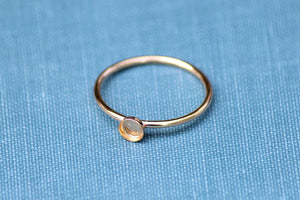 Gold Filled 4mm Bezel Cup Ring blank, Round Cabochon, Cab Breast Milk, DIY jewelry supplies, build your ring, wholesale jewelry, diy ring