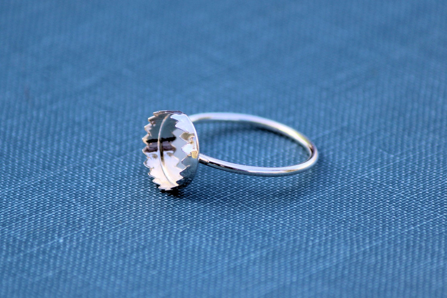 10mm Serrated Bezel Cup Ring blank, Round Cabochon, Cab Resin Breast Milk, DIY jewelry supply, build your ring, wholesale jewelry, diy ring