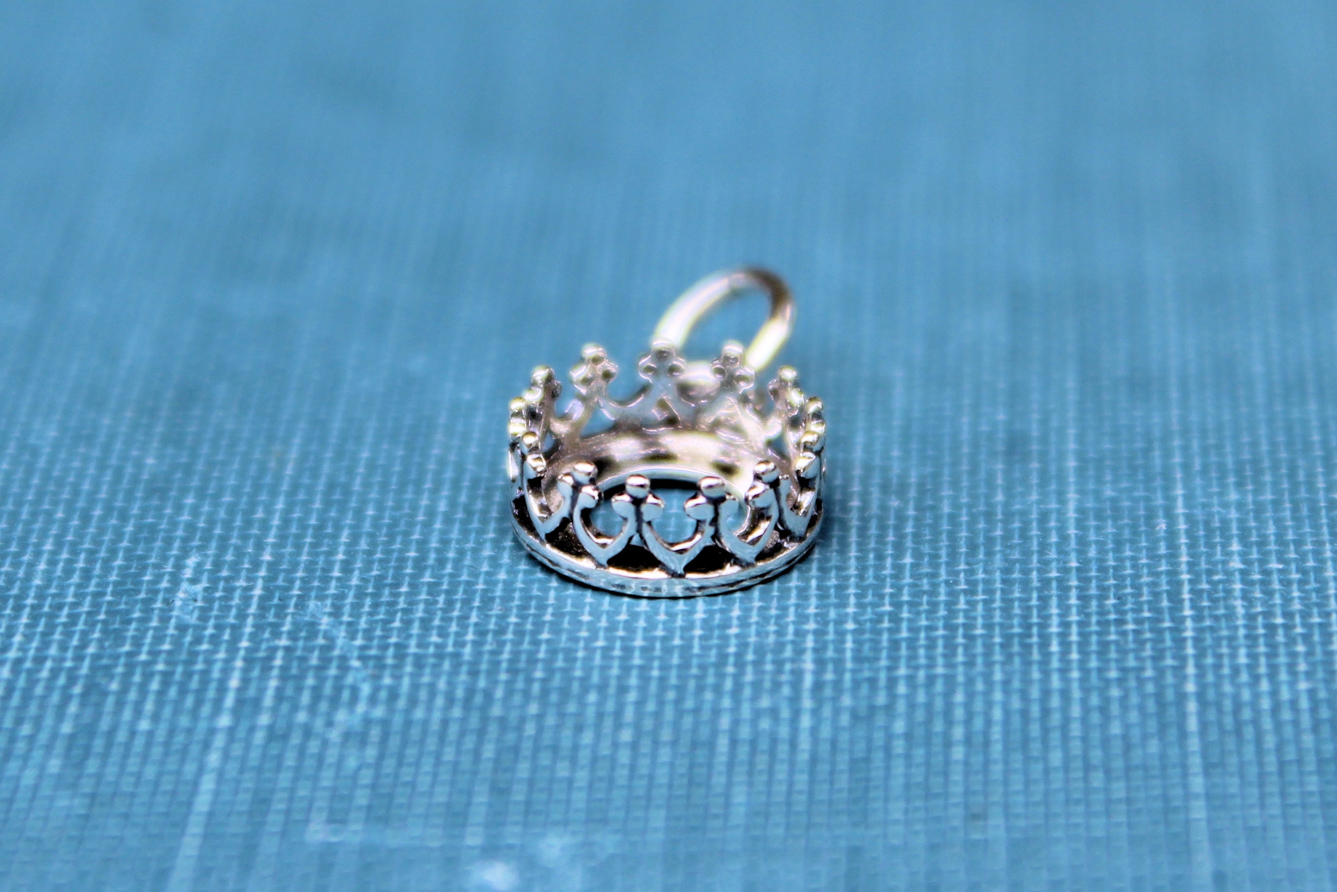 Crown Pendant Blank, Charm Band, Wholesale Blanks, Silver Pendant, Design Your Pendant, DIY Jewelry, Silver charm Blanks, Jewelry Supplies