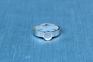 6mm Bezel Cup Ring blank Style #4, Round Cabochon, Glue Pad Breast Milk, DIY jewelry supplies, build your ring, wholesale jewelry, diy ring