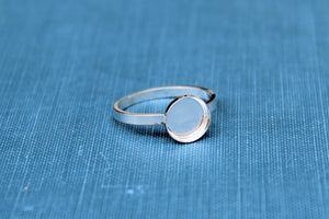8mm Bezel Cup Ring blank Style #2, Round Cabochon, Glue Pad Breast Milk, DIY jewelry supplies, build your ring, wholesale jewelry, diy ring