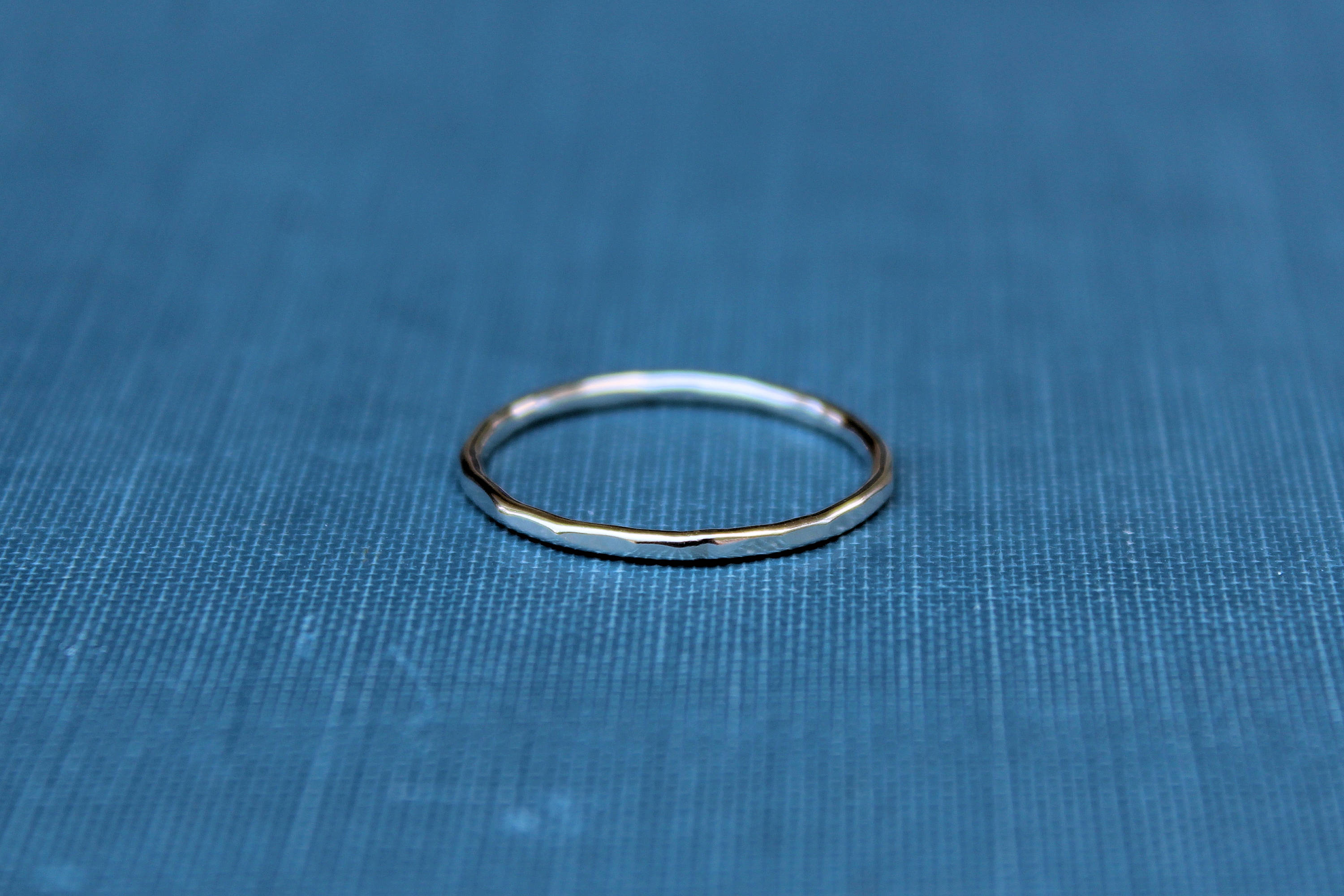 Hammered Stacking Ring, Sterling Silver or Gold-Filled, Wholesale Ring, Blank Band Ring, Silver Ring, Design Your Ring, DIY Jewelry, Gold