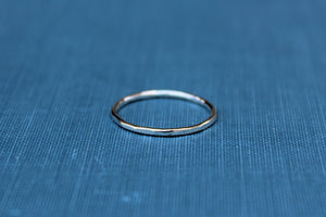 Hammered Stacking Ring, Sterling Silver or Gold-Filled, Wholesale Ring, Blank Band Ring, Silver Ring, Design Your Ring, DIY Jewelry, Gold