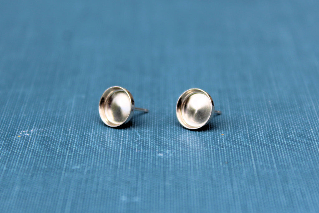 6mm Stud Earring Blanks, Blank Stud Settings, Wholesale Blanks, Silver Earrings, Make Earrings, DIY Jewelry, Silver Blanks, Jewelry Supplies