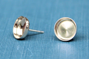 7mm Stud Earring Blanks, Blank Stud Settings, Wholesale Blanks, Silver Earrings, Make Earrings, DIY Jewelry, Silver Blanks, Jewelry Supplies