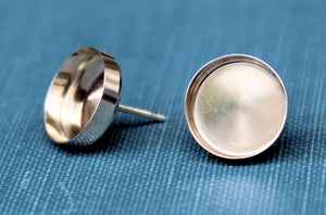 10mm Stud Earring Blanks, Blank Stud Settings, Wholesale Blanks, Silver Earring, Make Earrings, DIY Jewelry, Silver Blanks, Jewelry Supplies
