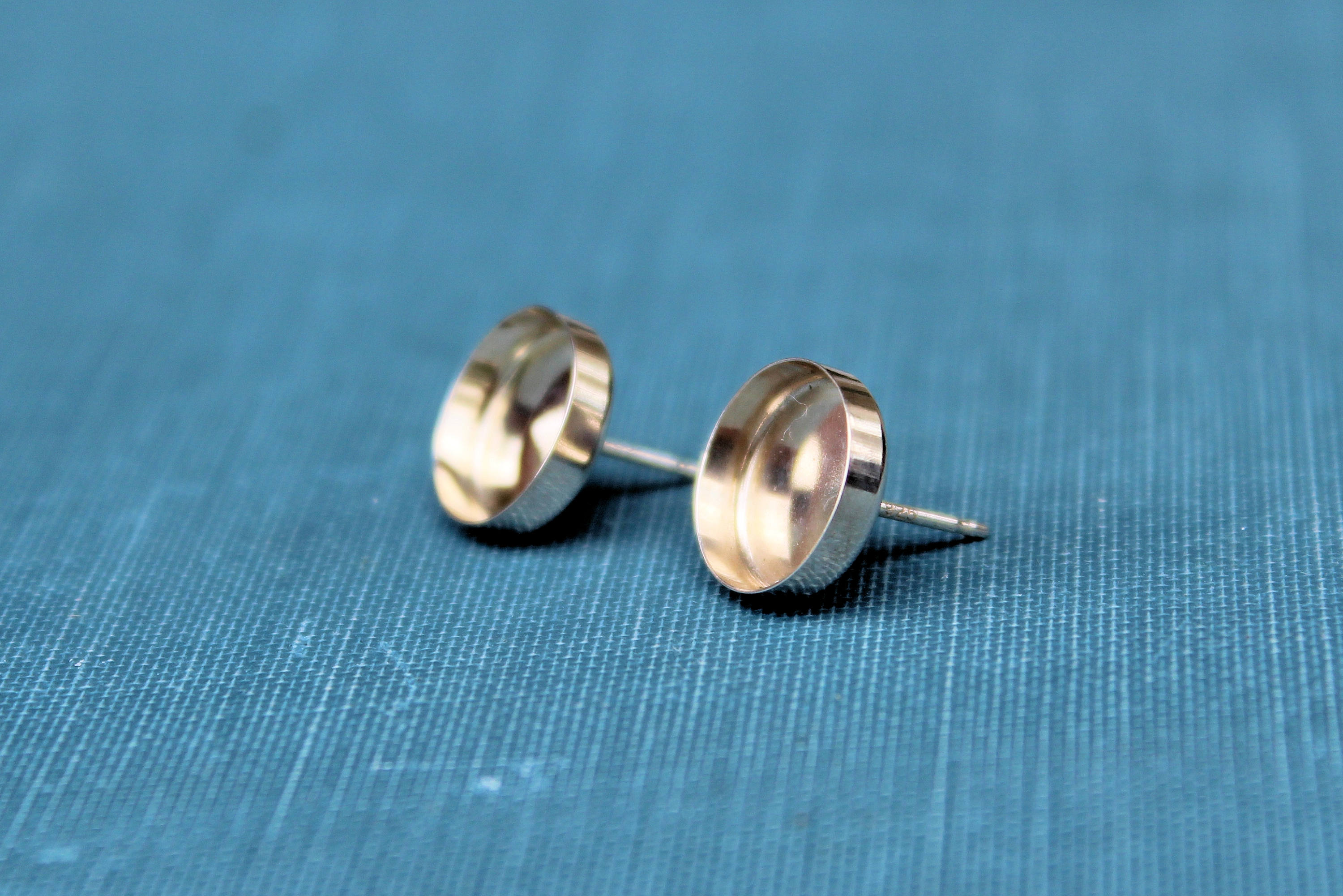 10mm Stud Earring Blanks, Blank Stud Settings, Wholesale Blanks, Silver Earring, Make Earrings, DIY Jewelry, Silver Blanks, Jewelry Supplies