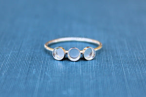 Triple Bezel Cup Ring Blank, Round Cabochon, Resin Glue Pad Breast Milk, DIY jewelry supplies, build your ring, wholesale jewelry, diy ring