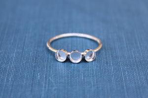Triple Bezel Cup Ring Blank, Round Cabochon, Resin Glue Pad Breast Milk, DIY jewelry supplies, build your ring, wholesale jewelry, diy ring