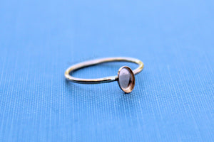Gold Filled Oval 7x5mm Bezel Cup Ring blank, Cabochon, Cab Breast Milk, DIY jewelry supplies, build your ring, wholesale jewelry, diy ring
