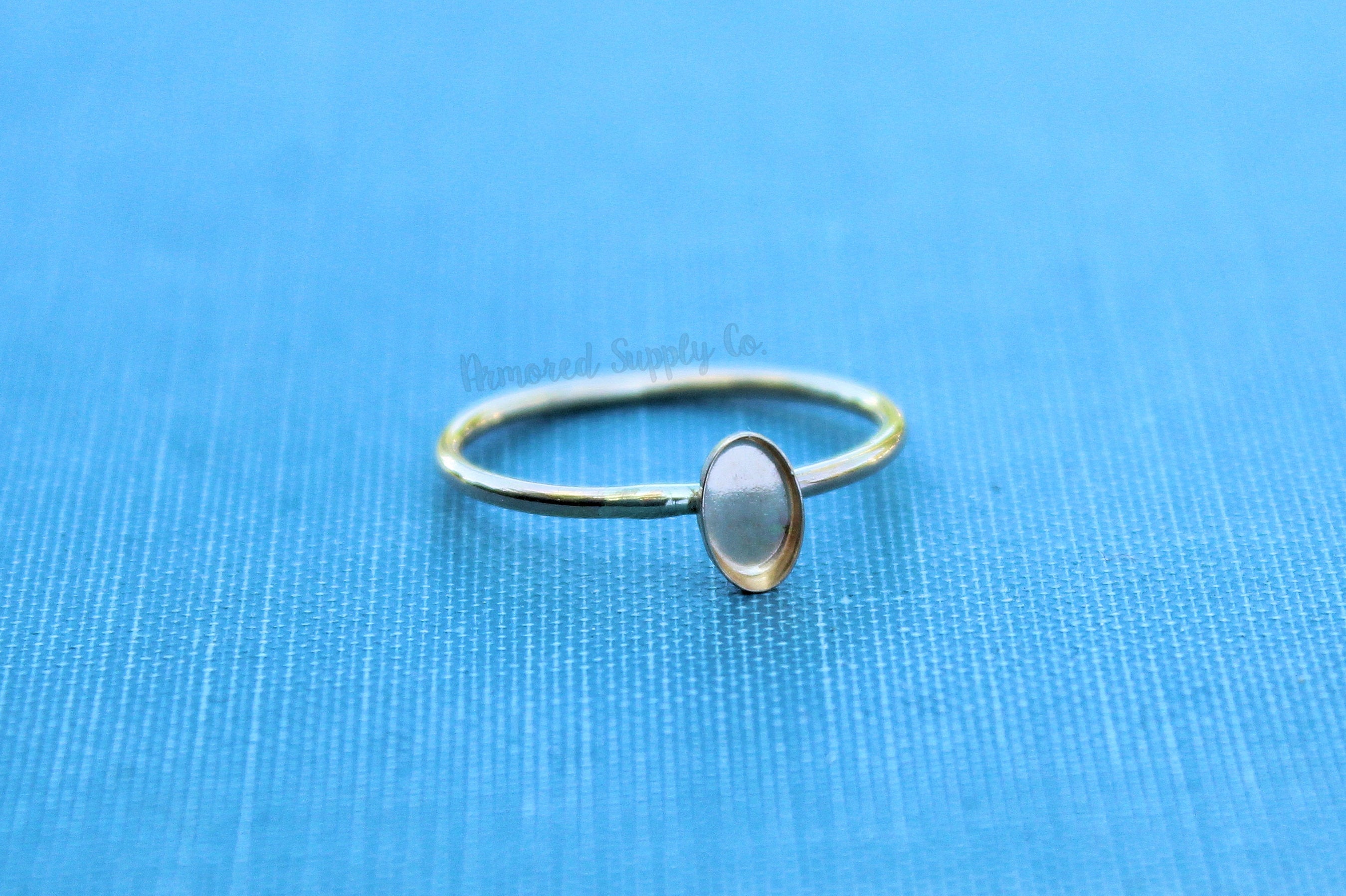 Gold Filled Oval 7x5mm Bezel Cup Ring blank, Cabochon, Cab Breast Milk, DIY jewelry supplies, build your ring, wholesale jewelry, diy ring