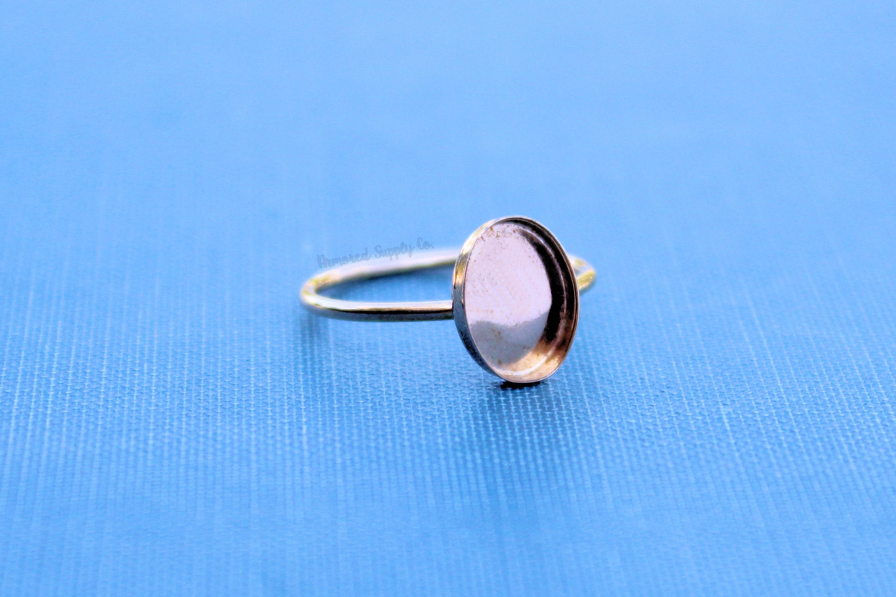 Gold Filled Oval 10x8mm Bezel Cup Ring blank, Cabochon, Cab Breast Milk, DIY jewelry supplies, build your ring, wholesale jewelry, diy ring