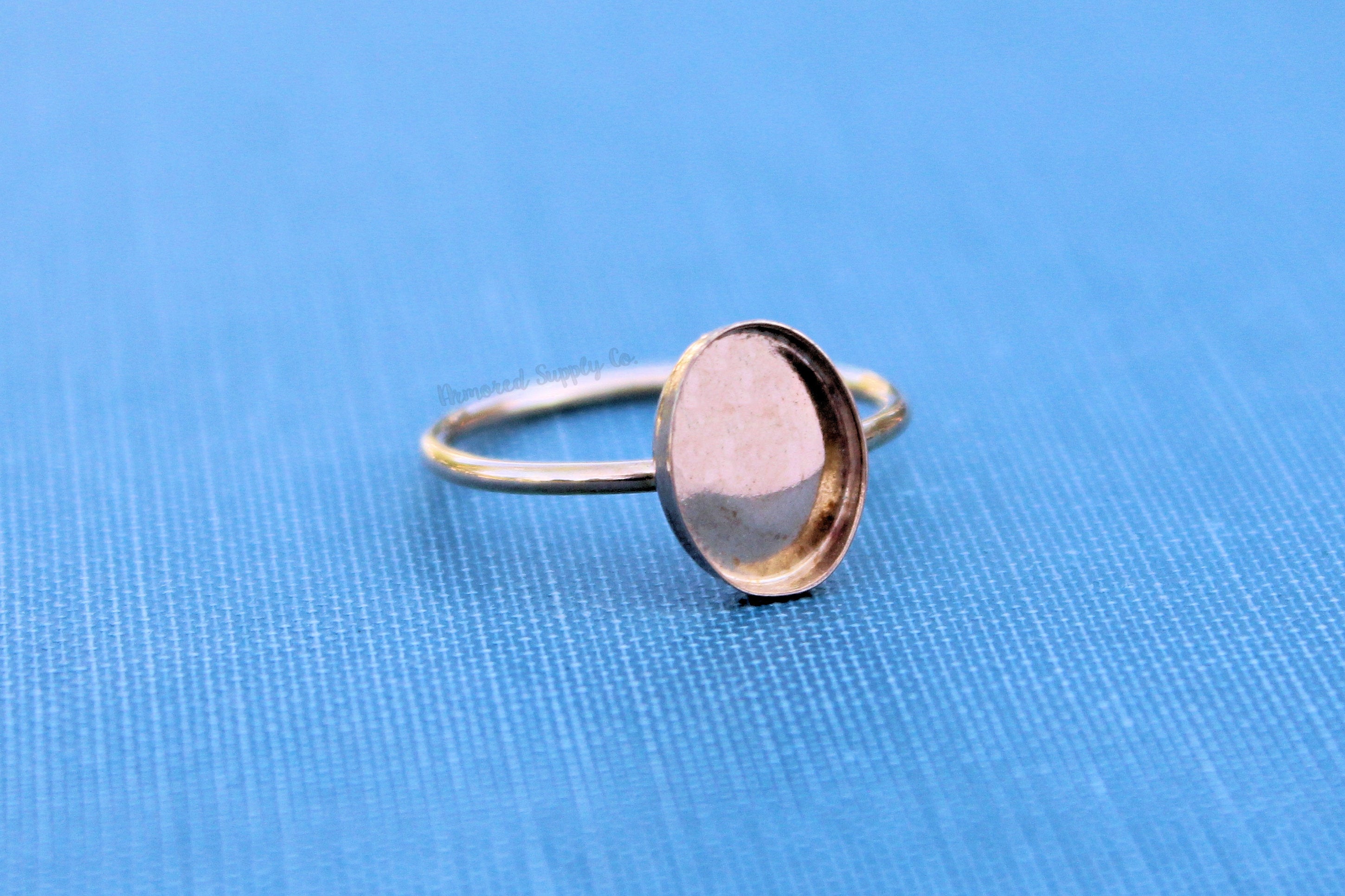 Gold Filled Oval 10x8mm Bezel Cup Ring blank, Cabochon, Cab Breast Milk, DIY jewelry supplies, build your ring, wholesale jewelry, diy ring