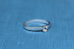 4mm Bezel Cup Ring blank Style #2, Round Cabochon, Glue Pad Breast Milk, DIY jewelry supplies, build your ring, wholesale jewelry, diy ring