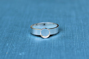 6mm Bezel Cup Ring blank Style #4, Round Cabochon, Glue Pad Breast Milk, DIY jewelry supplies, build your ring, wholesale jewelry, diy ring