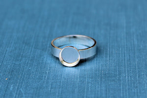 8mm Bezel Cup Ring blank Style #4, Round Cabochon, Glue Pad Breast Milk, DIY jewelry supplies, build your ring, wholesale jewelry, diy ring