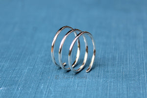 Spiral Ring, Sterling Silver or Gold-Filled, Wholesale Ring, Blank Band Ring, Silver Band Ring, Design Your Ring, DIY Jewelry, Ring Blanks
