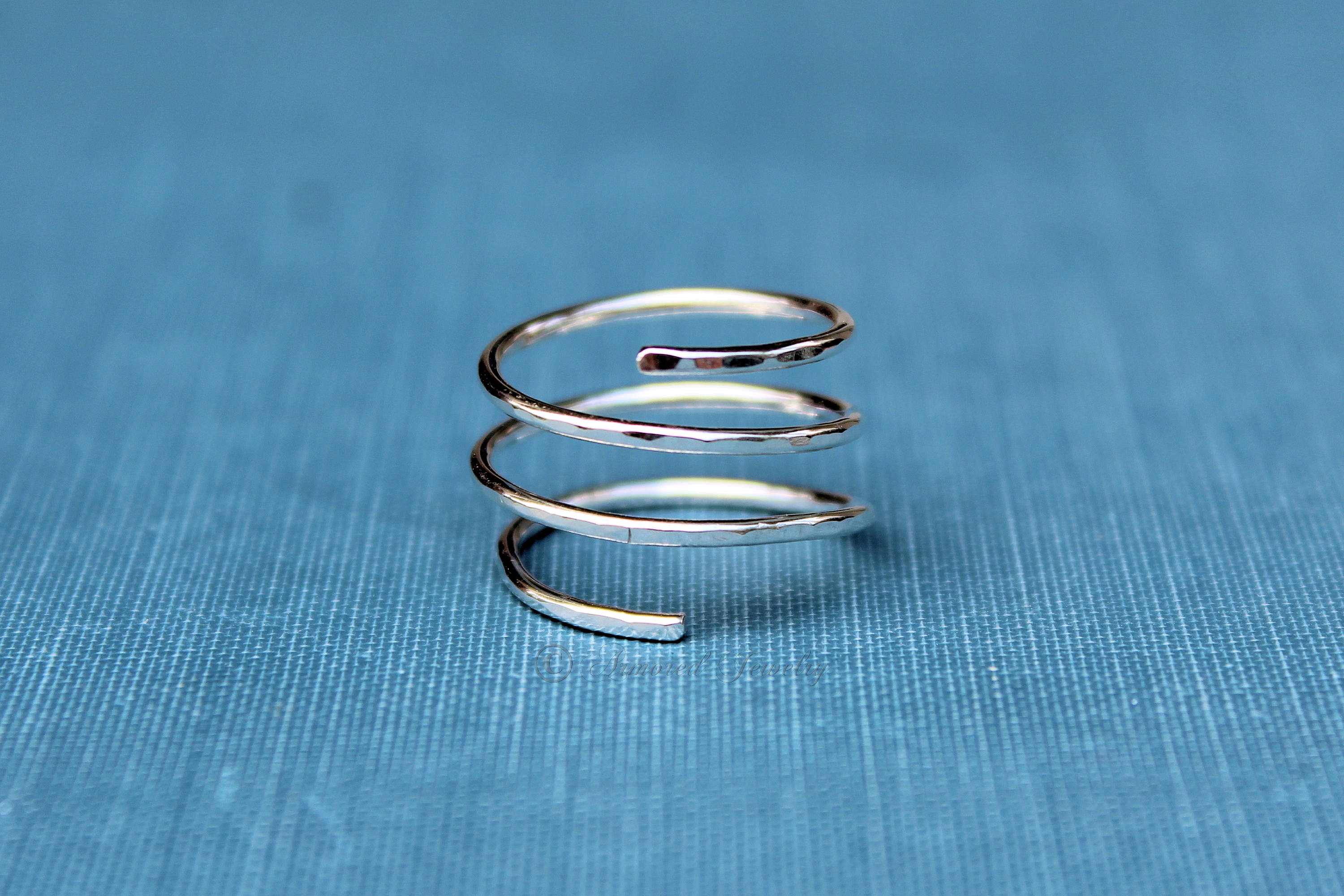 Spiral Ring, Sterling Silver or Gold-Filled, Wholesale Ring, Blank Band Ring, Silver Band Ring, Design Your Ring, DIY Jewelry, Ring Blanks