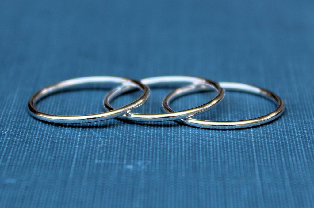 Plain Stacking Ring, Sterling Silver or Gold-Filled, Wholesale Ring, Blank Band Ring, Silver Ring, Design Your Ring, DIY Jewelry, Gold