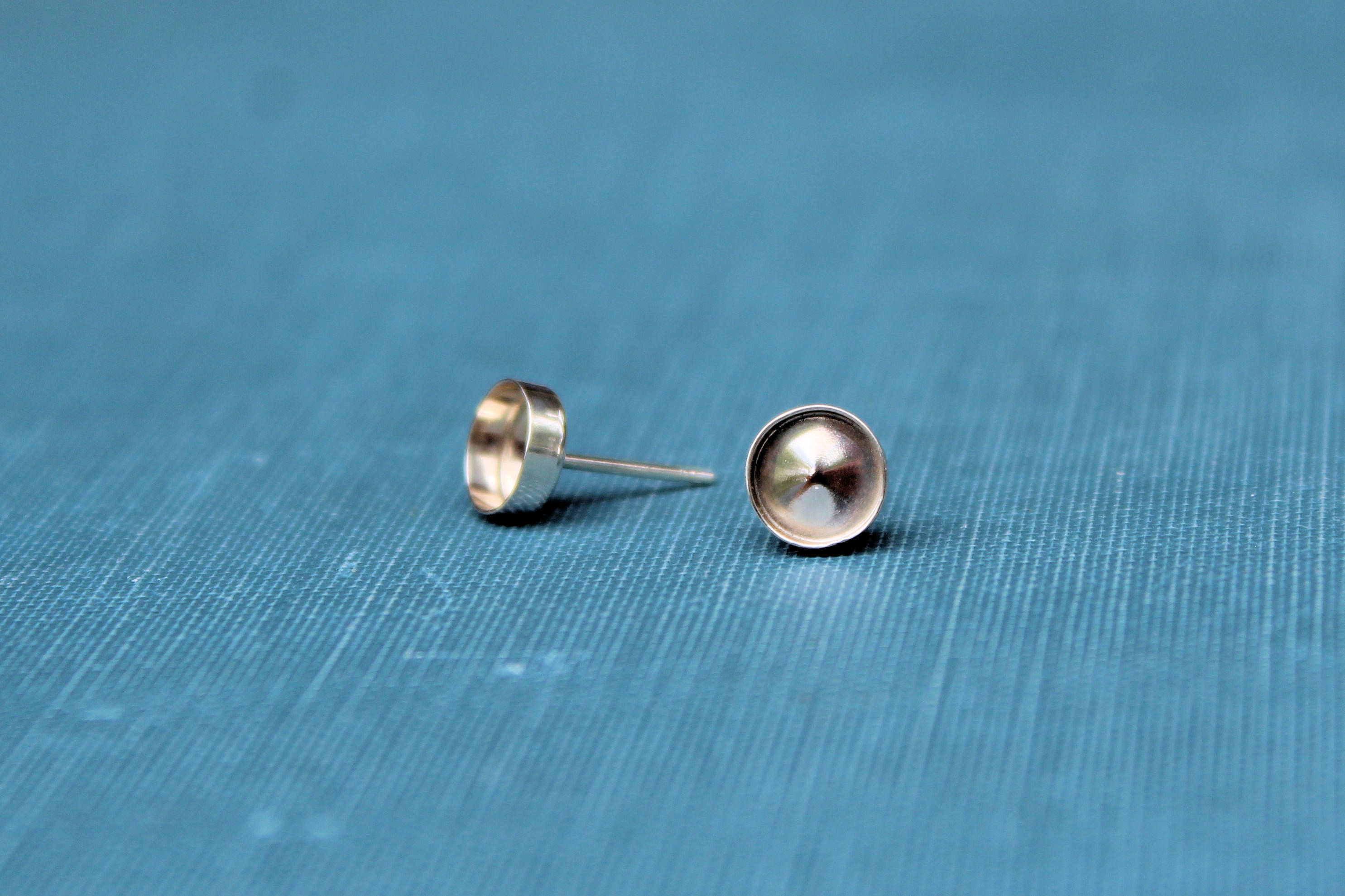 6mm Stud Earring Blanks, Blank Stud Settings, Wholesale Blanks, Silver Earrings, Make Earrings, DIY Jewelry, Silver Blanks, Jewelry Supplies