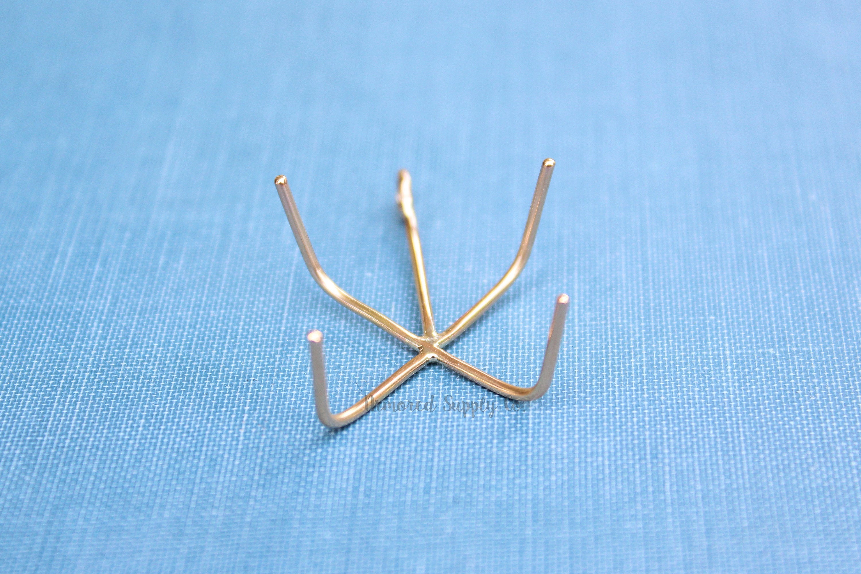 Gold Filled 4 Prong Claw Raw Stone Pendant Blank, Wholesale Blanks, Rose Gold Pendant, Pendant, DIY Jewelry, Gold Blank, Jewelry Supplies