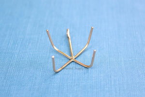 Gold Filled 4 Prong Claw Raw Stone Pendant Blank, Wholesale Blanks, Rose Gold Pendant, Pendant, DIY Jewelry, Gold Blank, Jewelry Supplies