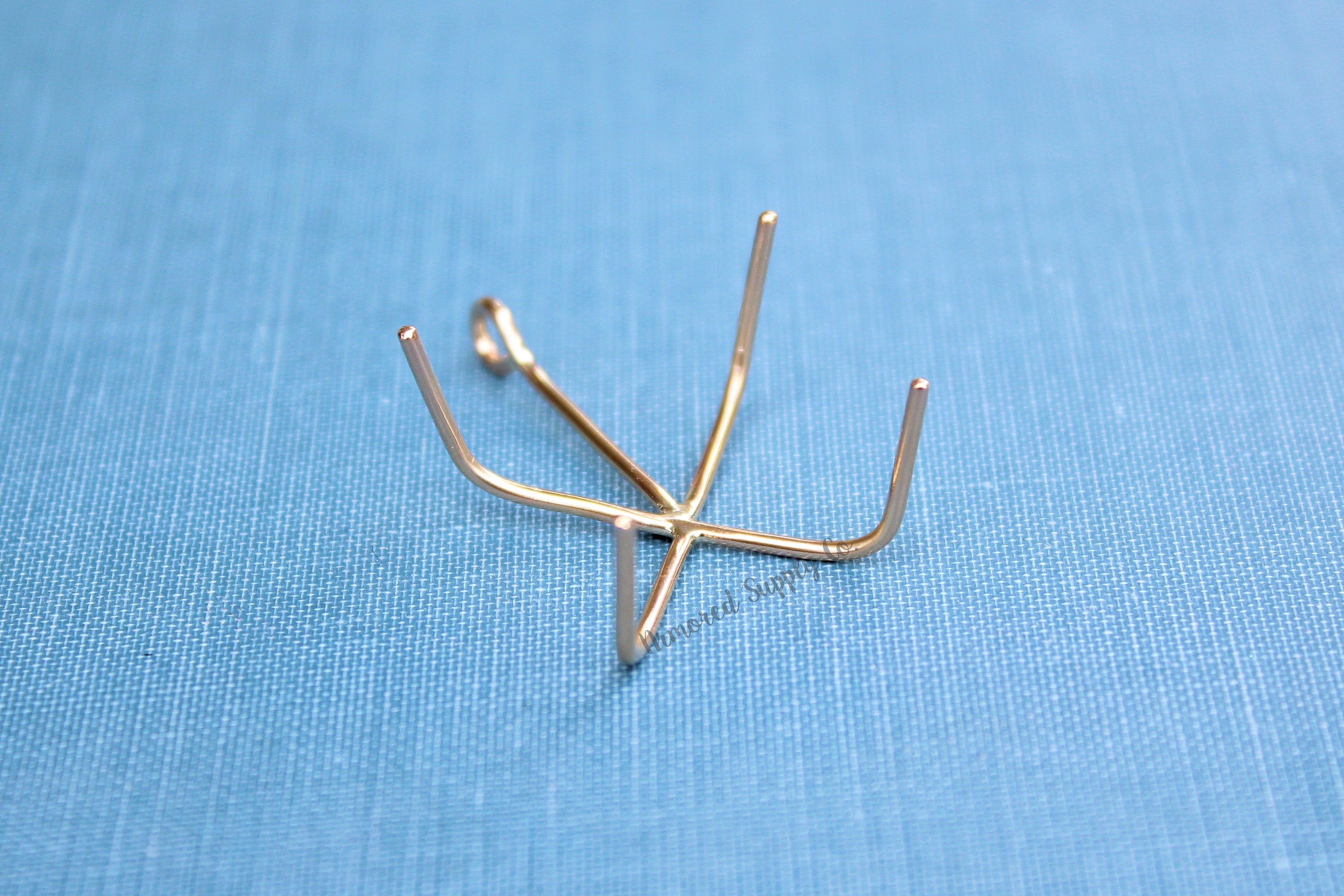 Gold Filled 4 Prong Claw Raw Stone Pendant Blank, Wholesale Blanks, Rose Gold Pendant, Pendant, DIY Jewelry, Gold Blank, Jewelry Supplies