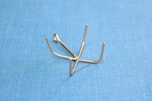 Gold Filled 4 Prong Claw Raw Stone Pendant Blank, Wholesale Blanks, Rose Gold Pendant, Pendant, DIY Jewelry, Gold Blank, Jewelry Supplies