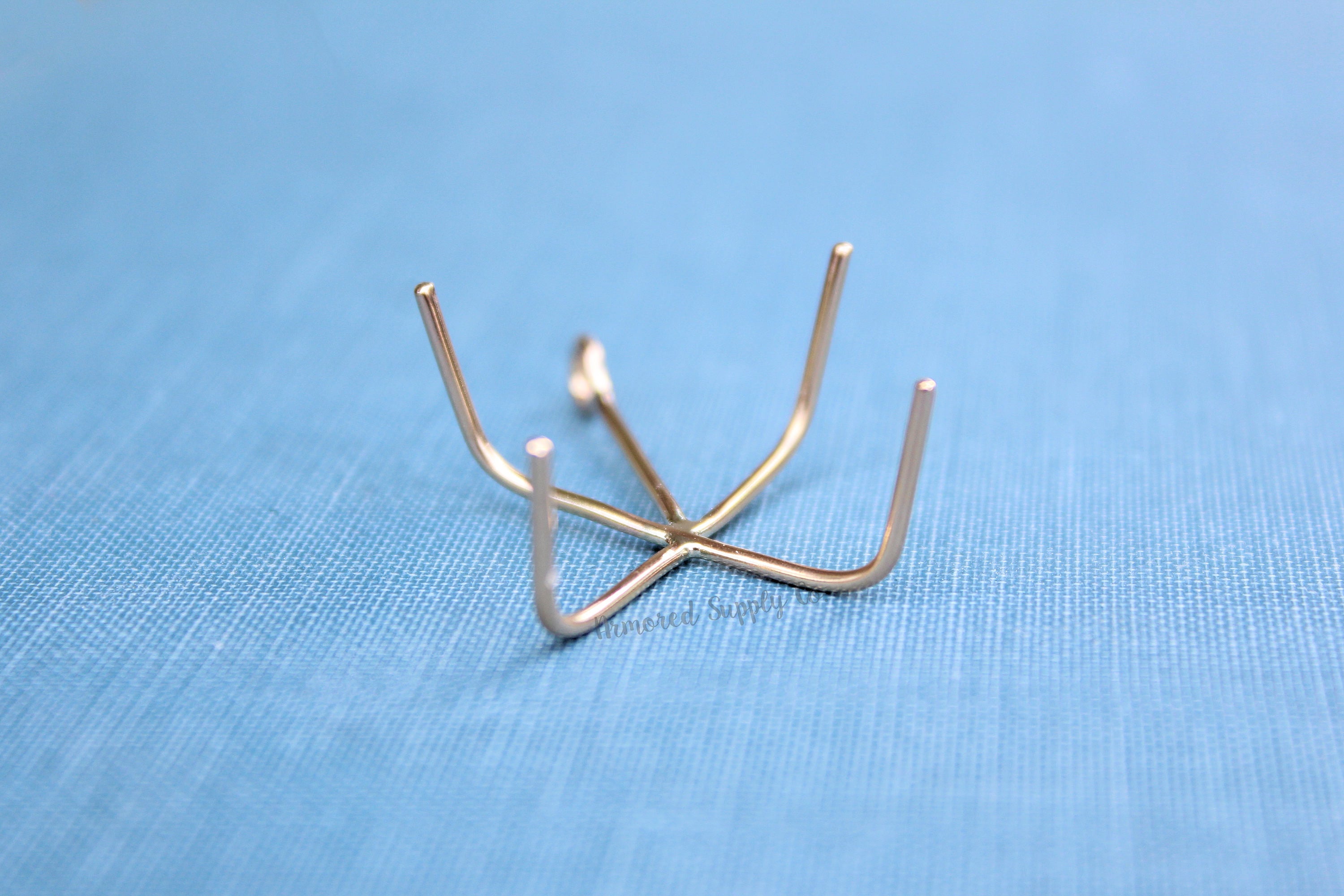 Gold Filled 4 Prong Claw Raw Stone Pendant Blank, Wholesale Blanks, Rose Gold Pendant, Pendant, DIY Jewelry, Gold Blank, Jewelry Supplies
